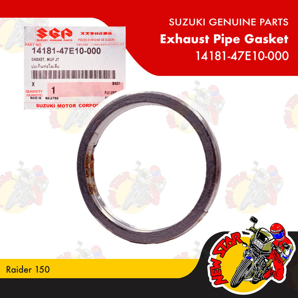 14181-47E10-000 | Exhaust Pipe Gasket | Genuine Suzuki parts | Raider 150