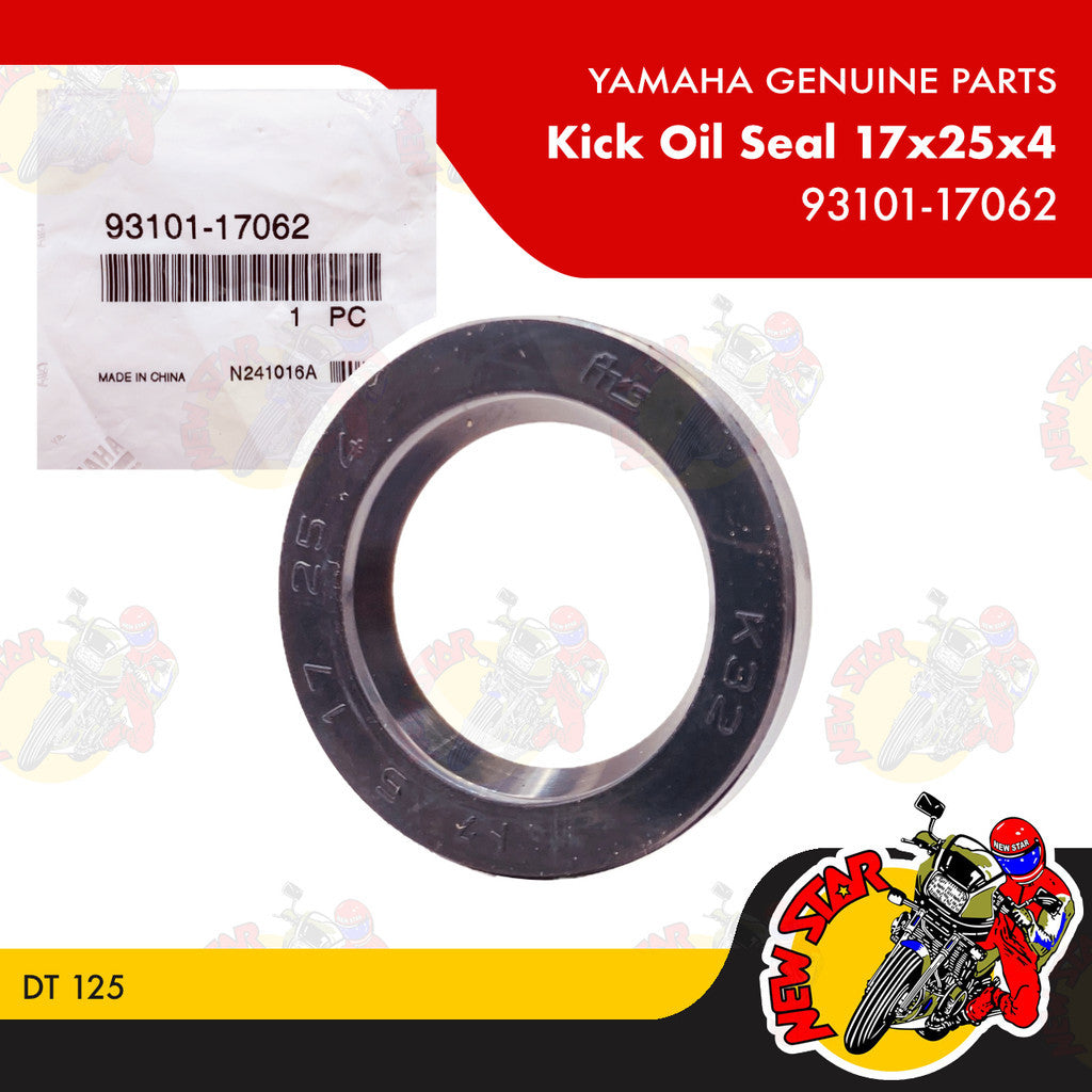 93101-17062 | Kick Oil Seal 17x25x4 | Genuine Yamaha parts | DT 125