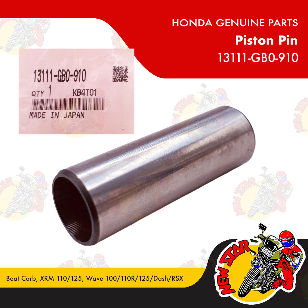 13111-GB0-910 | Piston Pin | Genuine Honda parts | Beat Carb XRM 110/125 Wave 100/110R/125/Dash/RSX
