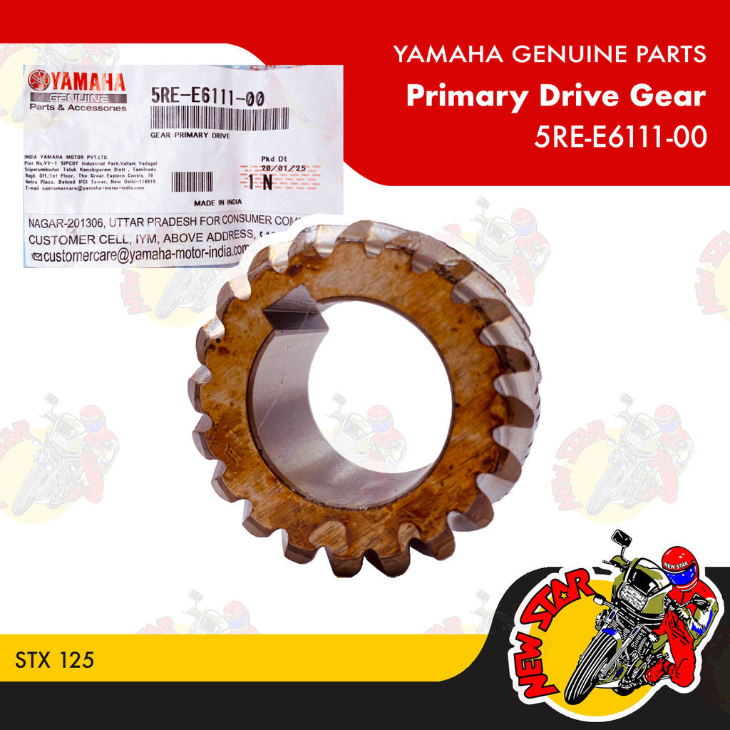 5RE-E6111-00 | Primary Drive Gear | Genuine Yamaha parts | STX 125