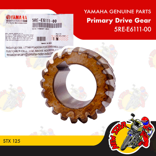 5RE-E6111-00 | Primary Drive Gear | Genuine Yamaha parts | STX 125