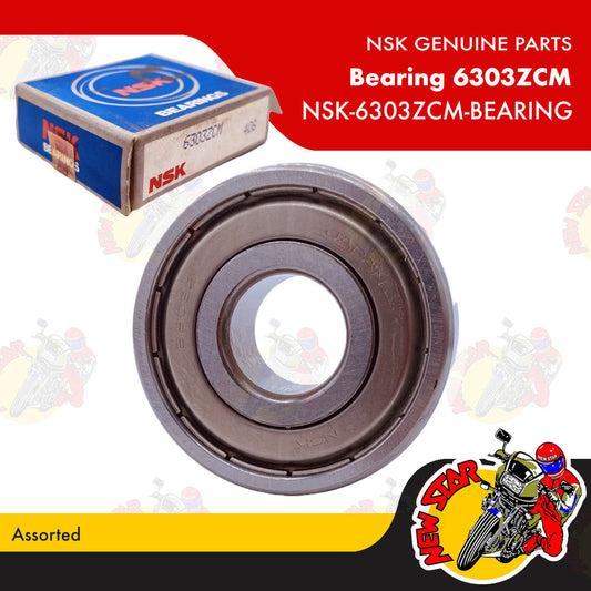 NSK-6303ZCM-BEARING | Bearing 6303ZCM | Genuine NSK parts | Assorted