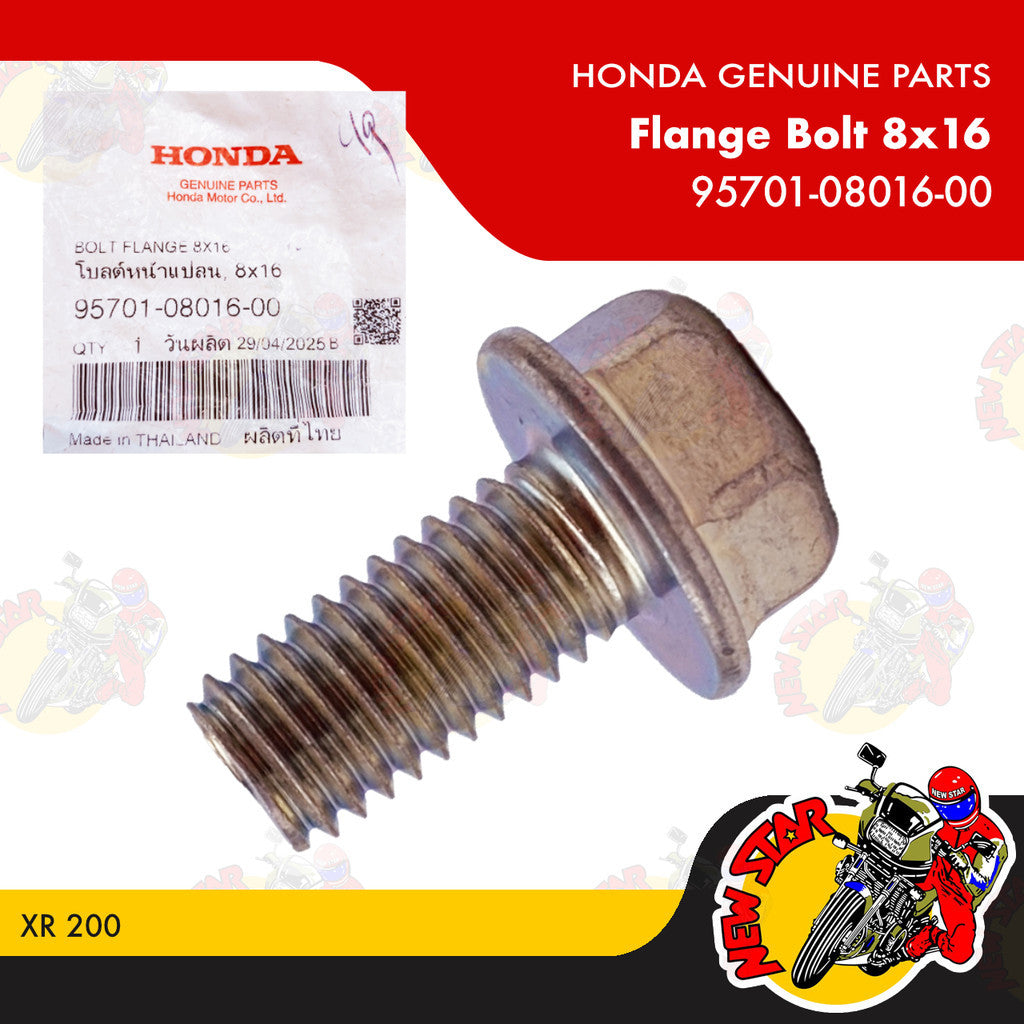 95701-08016-00 | Flange Bolt 8X16 | Genuine Honda parts | XR 200