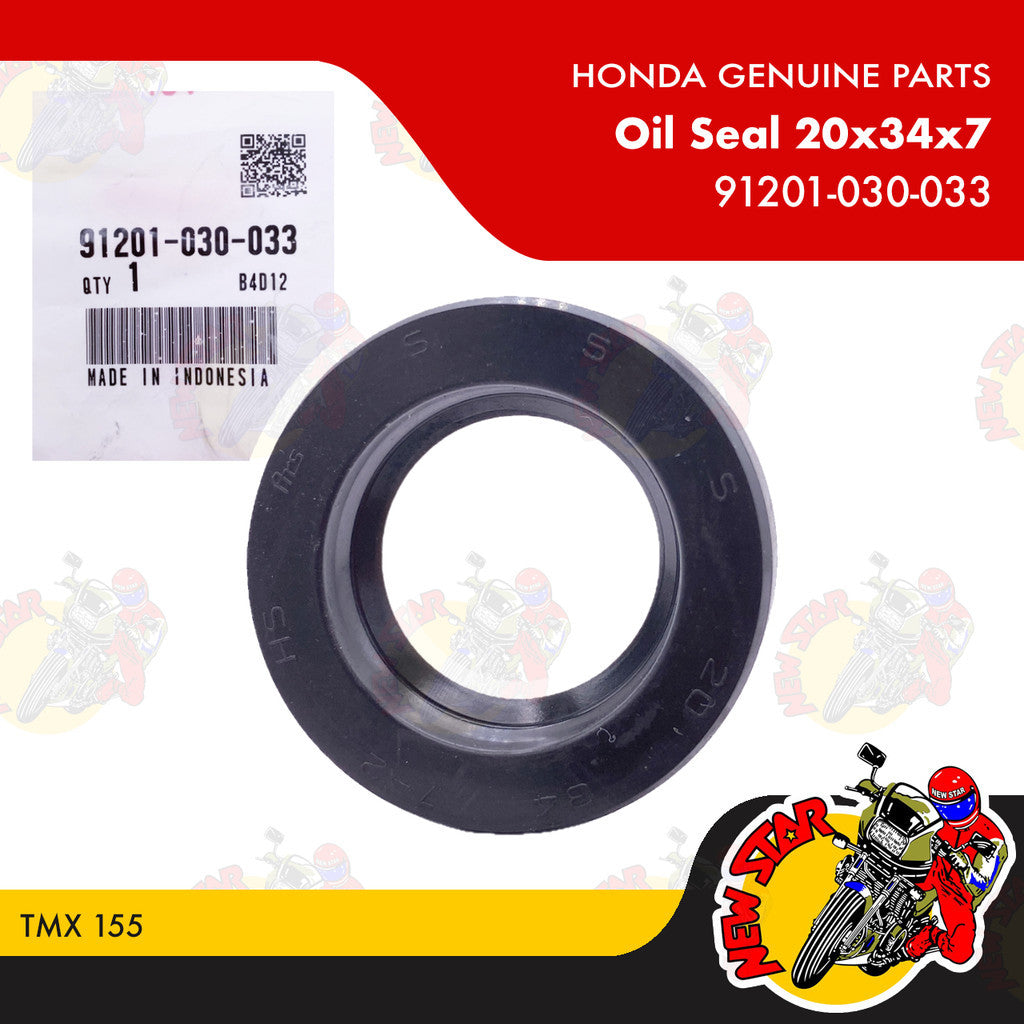91201-030-033 | Oil Seal 20x34x7 | Genuine Honda parts | TMX 155