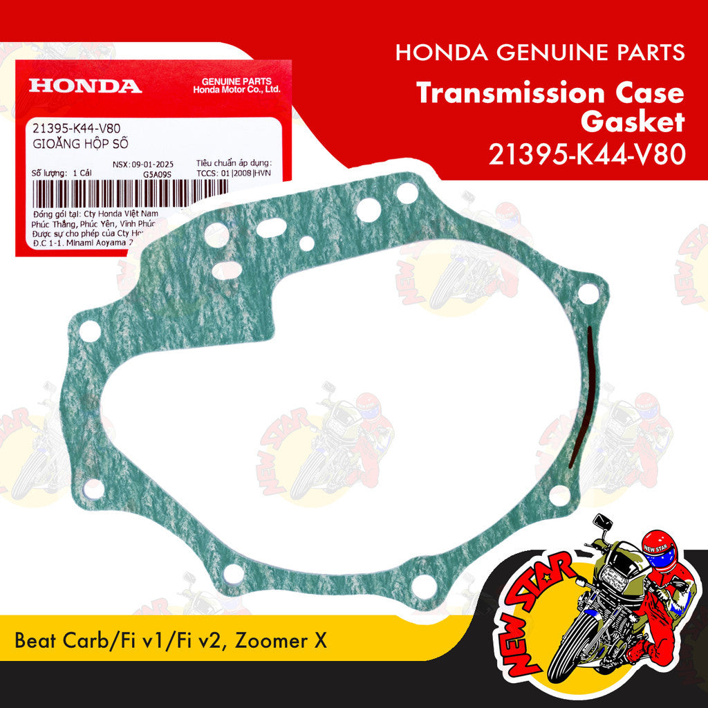 21395-K44-V80 | Transmission Case Gasket | Genuine Honda parts | Beat Carb/Fi v1/Fi v2 Zoomer X