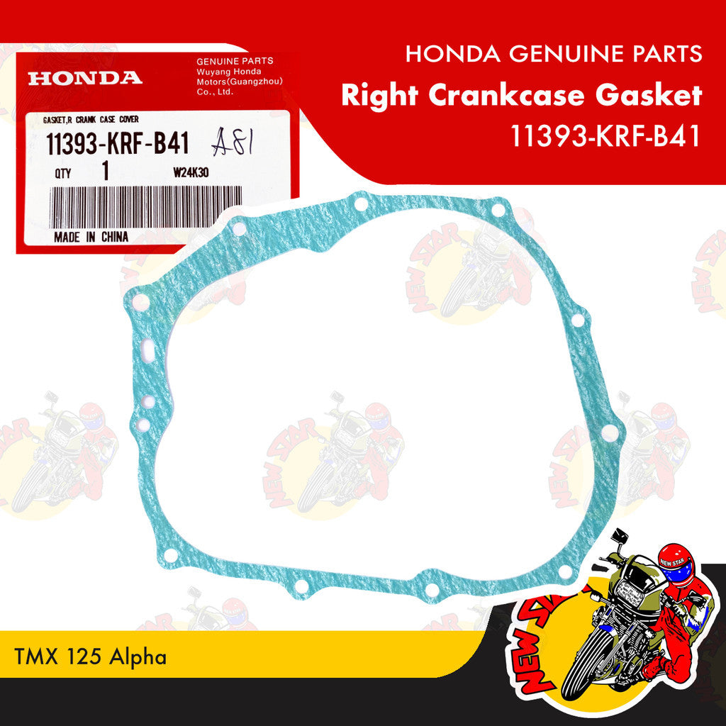 11393-KRF-B41 | Right Crankcase Gasket | Genuine Honda parts | TMX 125 Alpha