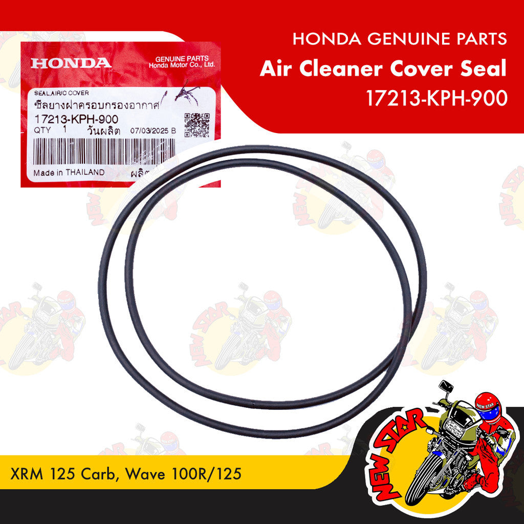 17213-KPH-900 | Air Cleaner Cover Seal | Genuine Honda parts | XRM 125 Carb Wave 100R/125