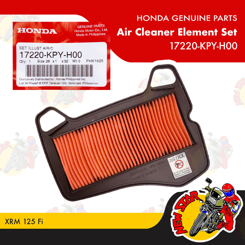 17220-KPY-H00 | Air Cleaner Element Set | Genuine Honda parts | XRM 125 Fi