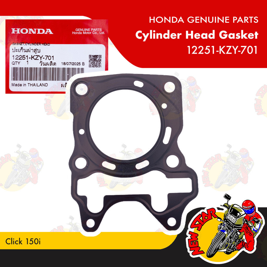 12251-KZY-701 | Cylinder Head Gasket | Genuine Honda parts | Click 150i