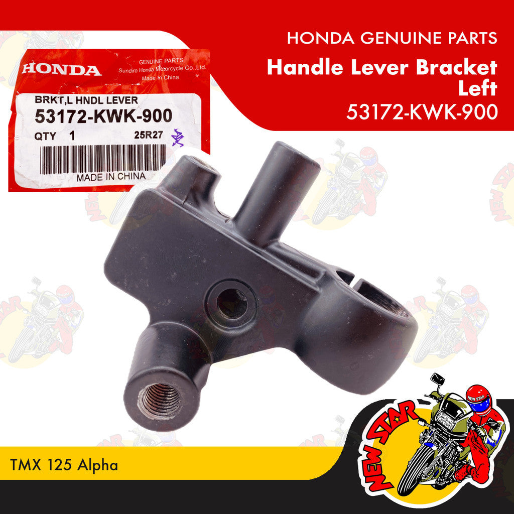 53172-KWK-900 | Handle Lever Bracket Left | Genuine Honda parts | TMX 125 Alpha