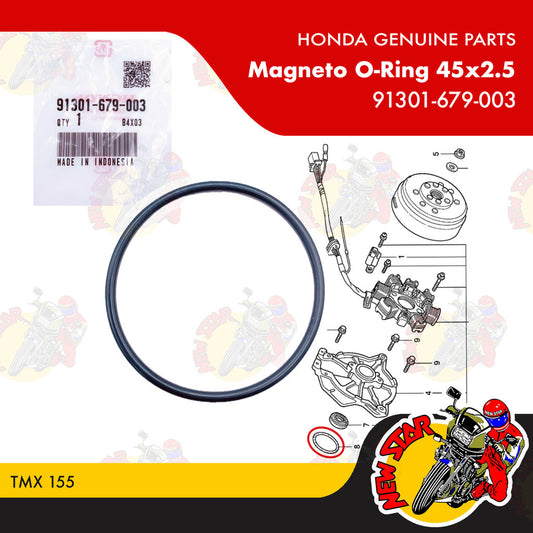 91301-679-003 | Magneto O-Ring 45x2.5 | Genuine Honda parts | TMX 155