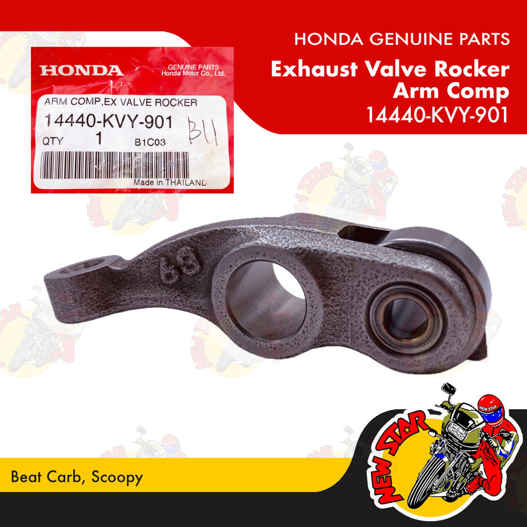 14440-KVY-901 | Exhaust Valve Rocker Arm Comp | Genuine Honda parts | Beat Carb Scoopy