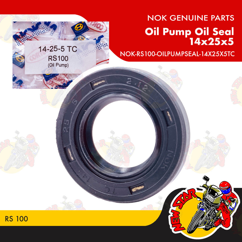 NOK-RS100-OILPUMPSEAL-14X25X5TC | Oil Pump Oil Seal 14x25x5 | Genuine NOK parts | RS 100