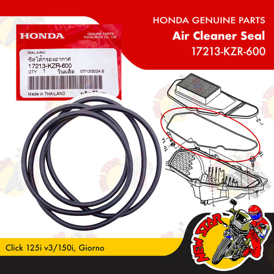 17213-KZR-600 | Air Cleaner Seal | Genuine Honda parts | Click 125i v3/150i Giorno