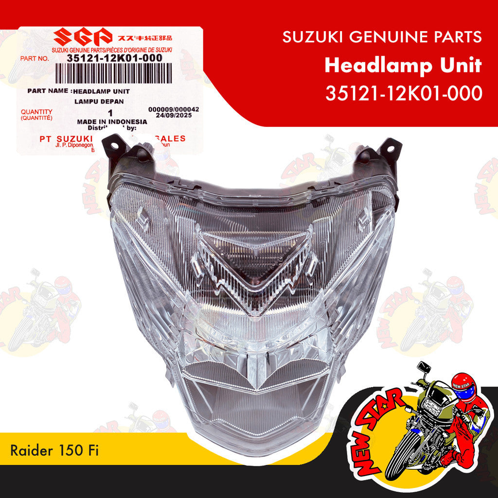 35121-12K01-000 | Headlamp Unit | Genuine Suzuki parts | Raider 150 Fi