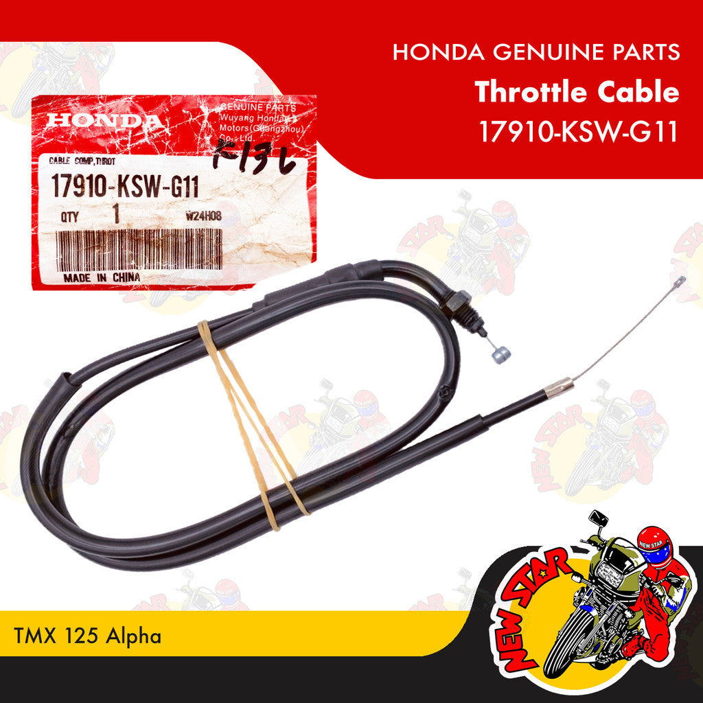 17910-KSW-G11 | Throttle Cable | Genuine Honda parts | TMX 125 Alpha