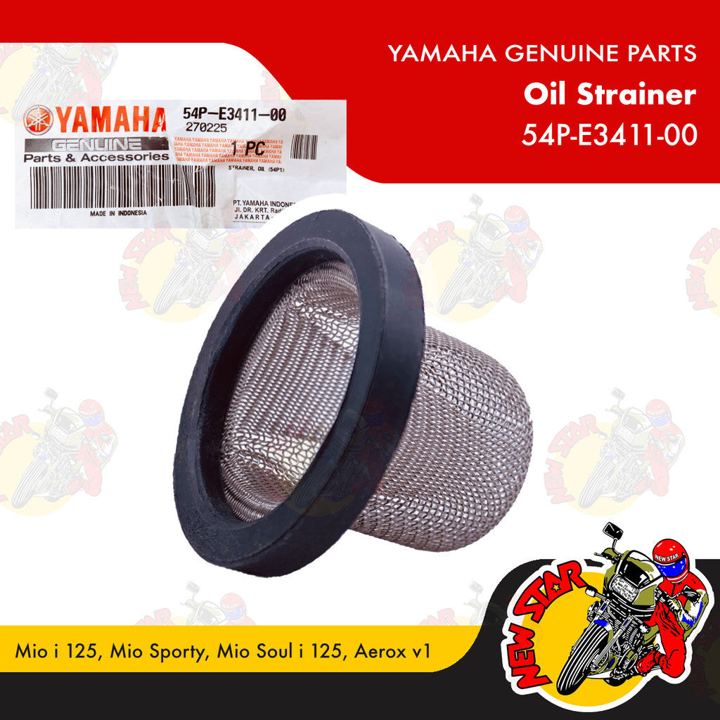 54P-E3411-00 | Oil Strainer | Genuine Yamaha parts | Mio i 125 Mio Sporty Mio Soul i 125 Aerox v1