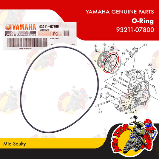 93211-07800 | O-Ring | Genuine Yamaha parts | Mio Soulty
