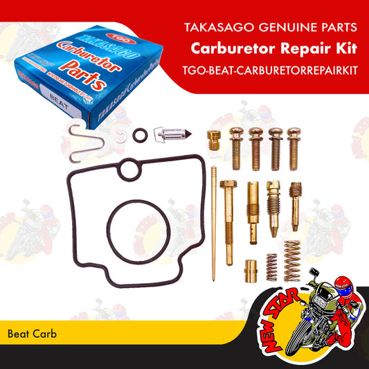 TGO-BEAT-CARBURETORREPAIRKIT | Carburetor Repair Kit | Genuine Takasago parts | Beat Carb