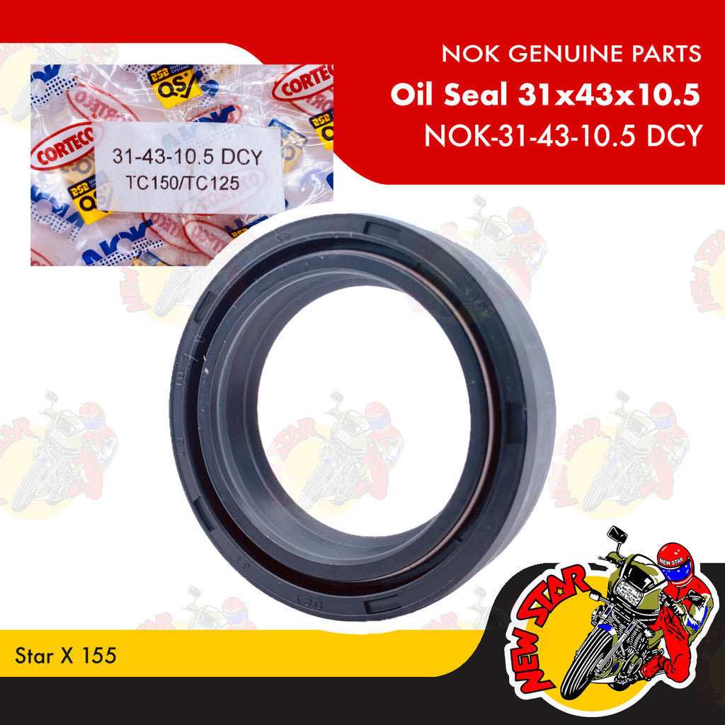 NOK-31-43-10.5 DCY | Oil Seal 31x43x10.5 | Genuine NOK parts | Star X 155