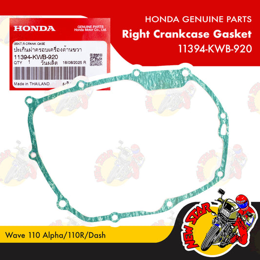 11394-KWB-920 | Right Crankcase Gasket | Genuine Honda parts | Wave 110 Alpha/110R/Dash