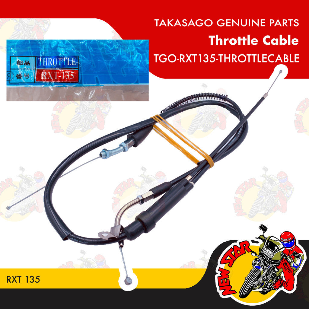 TGO-RXT135-ThrottleCable | Throttle Cable | Genuine Takasago parts | RXT 135