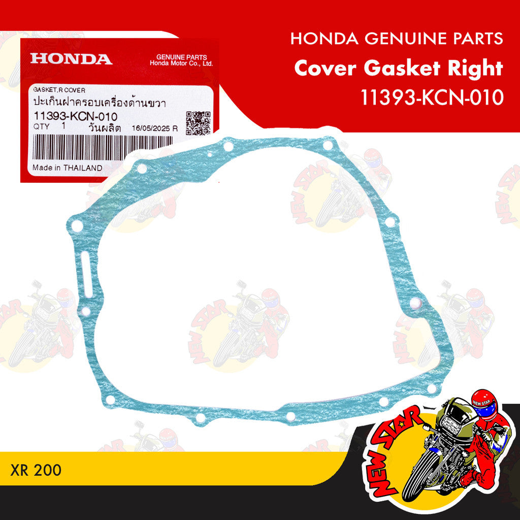 11393-KCN-010 | Cover Gasket Right | Genuine Honda parts | XR 200