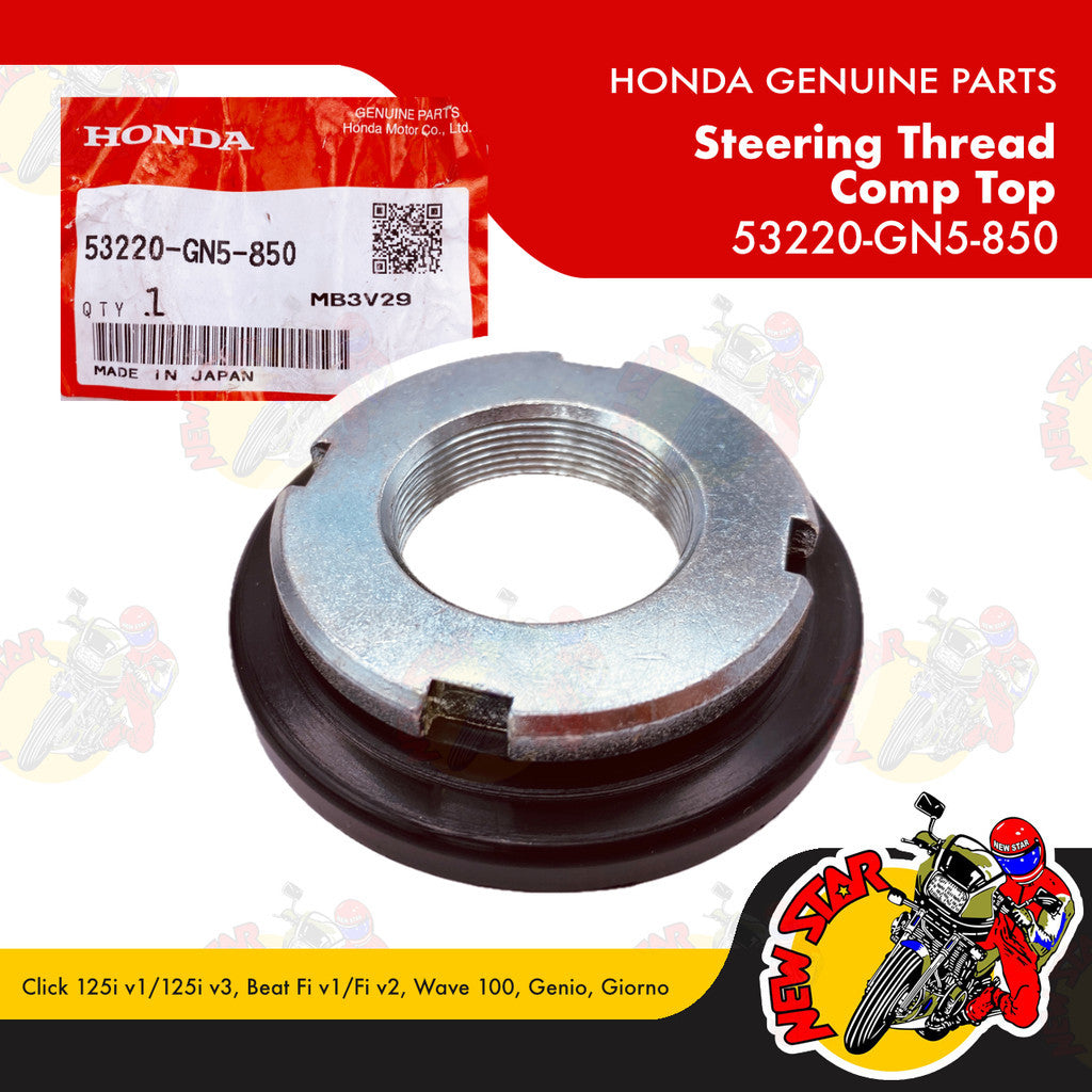 53220-GN5-850 | Steering Thread Comp Top | Genuine Honda parts | Click 125i v1/125i v3 Beat Fi v1