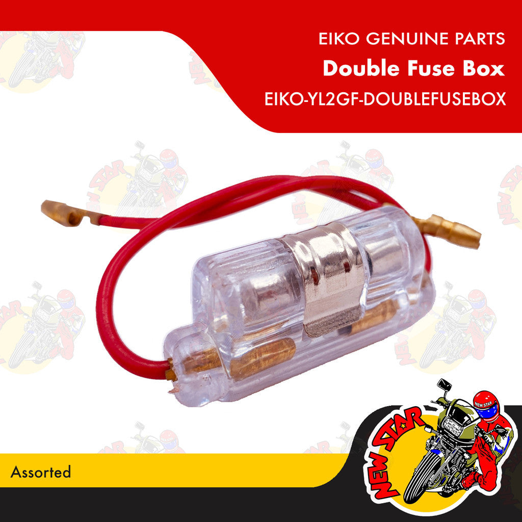 EIKO-YL2GF-DOUBLEFUSEBOX | Double Fuse Box | Genuine EIKO parts | Assorted