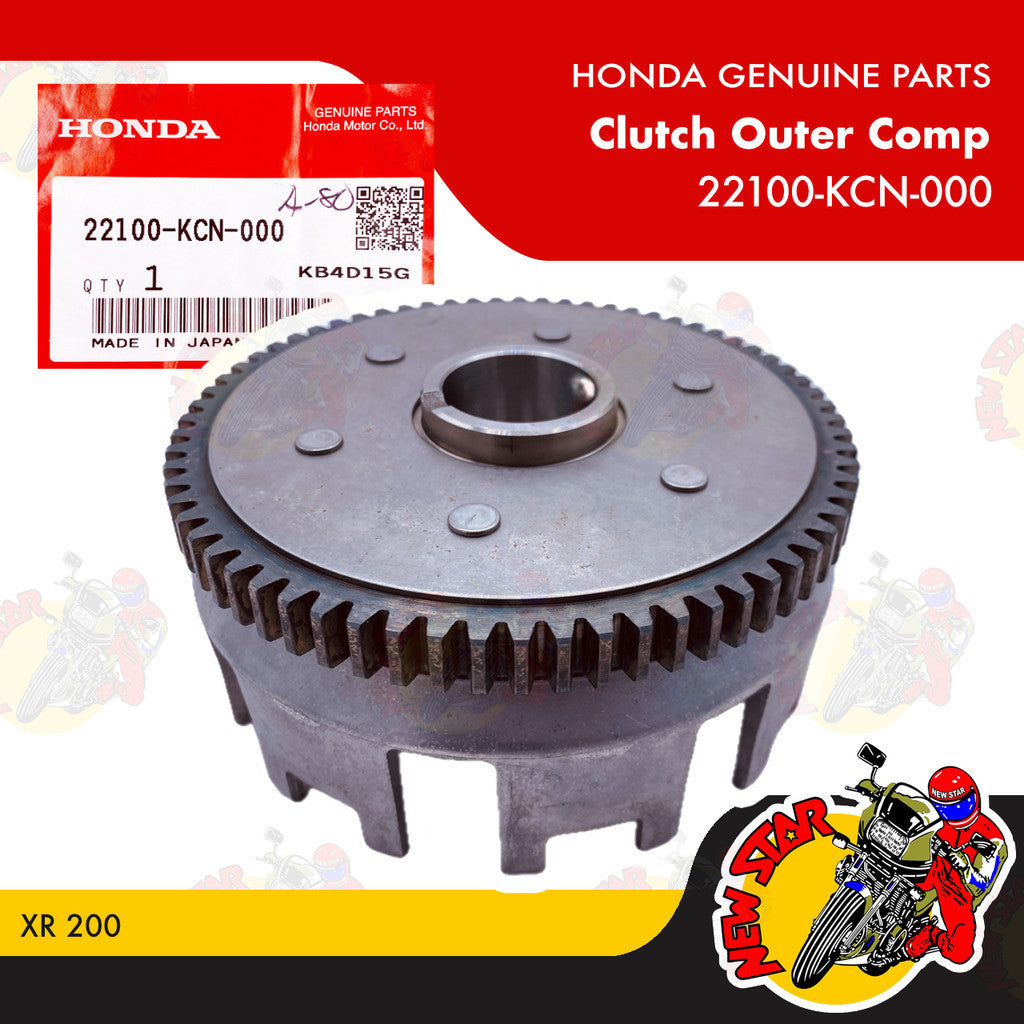 22100-KCN-000 | Clutch Outer Comp | Genuine Honda parts | XR 200